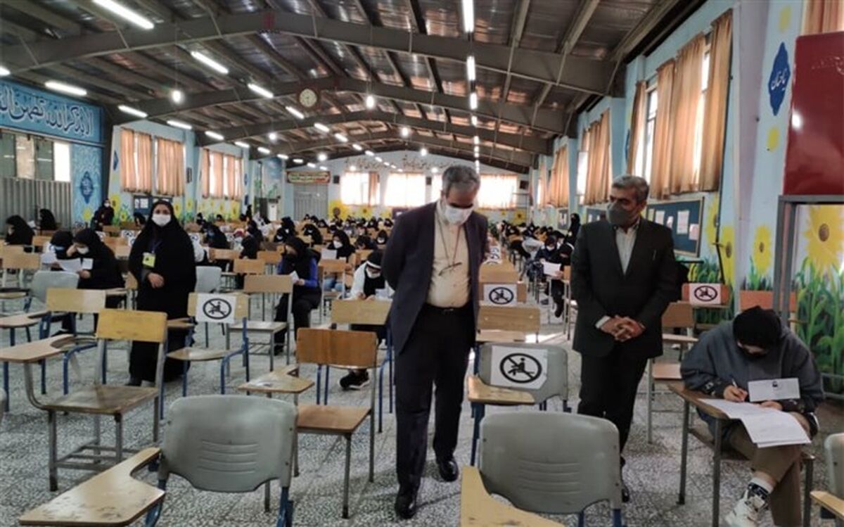 بازدید مدیرکل آموزش و پرورش استان البرز از حوزه امتحانات نهایی