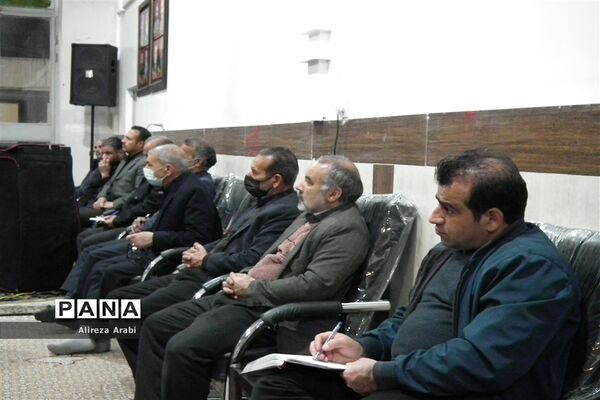 برگزاری دویست چهلمین جلسه انجمن مداحان کاشمر در حسینیه قمر بنی هاشم