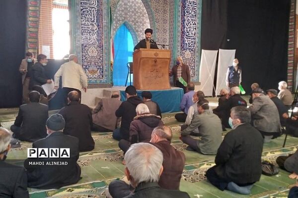 آیین نماز جمعه شهرستان پردیس در مسجد الغدیر