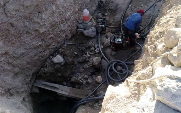  قنات خشک دهنو خنج پس از ۲۰۰ سال احیا شد