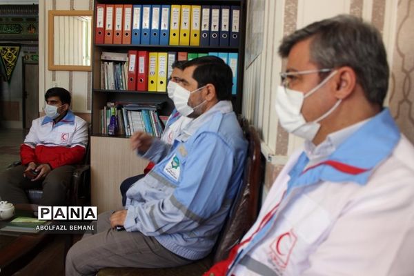 اجرای تمرین آمادگی دانش‌آموزان در برابر بلایای طبیعی