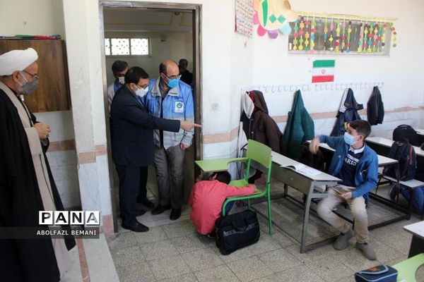 اجرای تمرین آمادگی دانش‌آموزان در برابر بلایای طبیعی