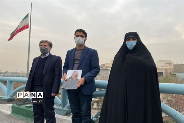 اجرای سرود به‌مناسبت نهم دی در منطقه 17 تهران
