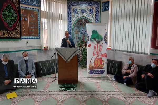 مراسم گرامیداشت 9دی با حضور بسیجیان فرهنگی ناحیه دو شهرری