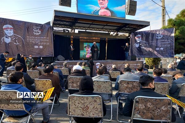 مراسم کاروان هنری‌روایت حبیب در شهرستان قرچک