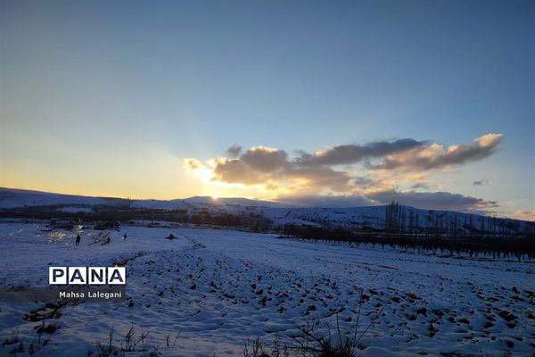 طبیعت برفی هماشهر در سپیدان