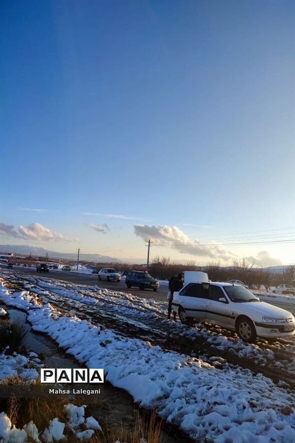 طبیعت برفی هماشهر در سپیدان