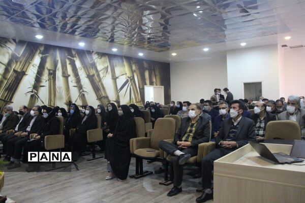 آیین تکریم معاونت پرورشی و فرهنگی اداره‌کل آموزش و پرورش گلستان