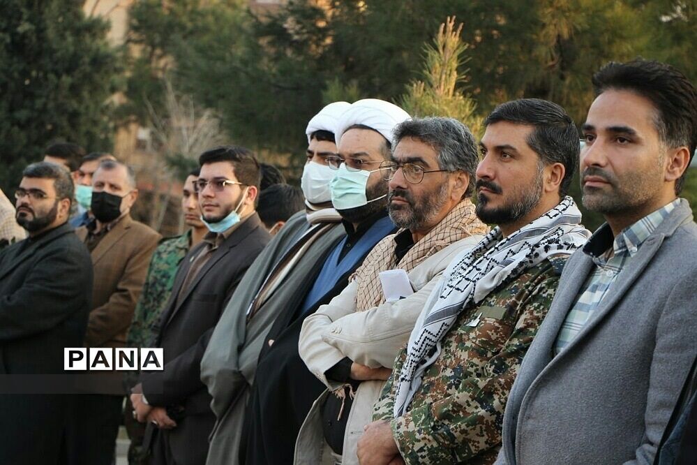 مراسم گرامیداشت دومین سالگرد شهادت حاج قاسم سلیمانی و ابومهدی المهندس در شهرک خاورشهر