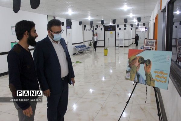 نمایشگاه عکس شهید سپهبد حاج قاسم سلیمانی در اداره‌کل آموزش و پرورش استان بوشهر
