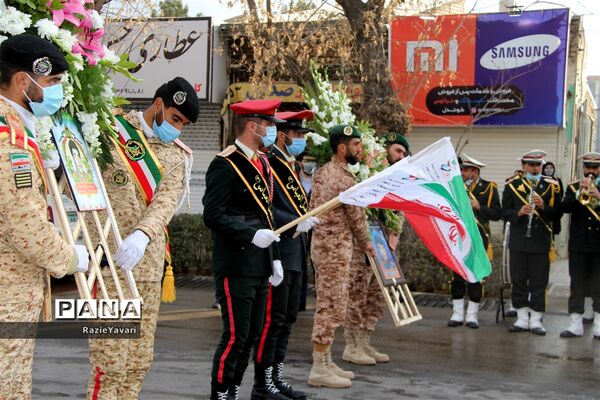 تشییع  پیکر دو شهید جاوید الاثرهشت سال دفاع مقدس در بجنورد