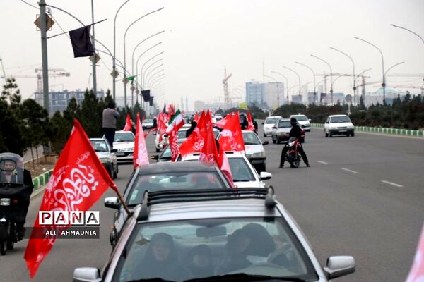 کاروان خودرویی به مناسبت سالگرد شهادت سردار سلیمانی در قم