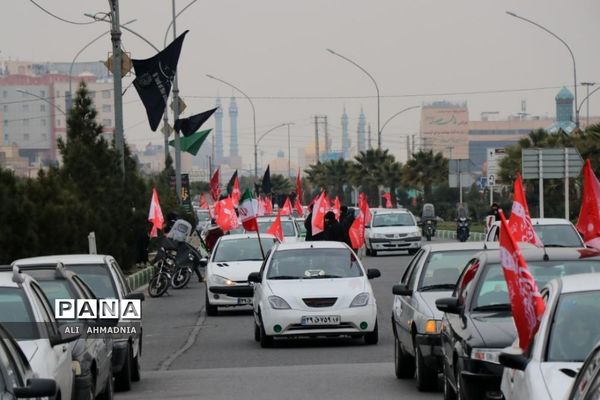 کاروان خودرویی به مناسبت سالگرد شهادت سردار سلیمانی در قم