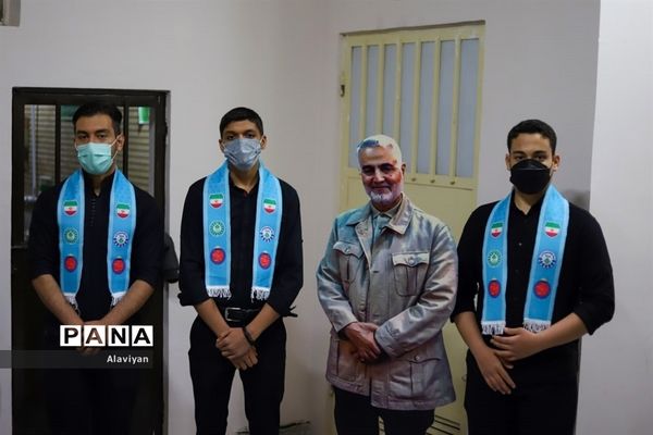 یادواره شهید حاج قاسم سلیمانی در ناحیه 7 مشهد مقدس