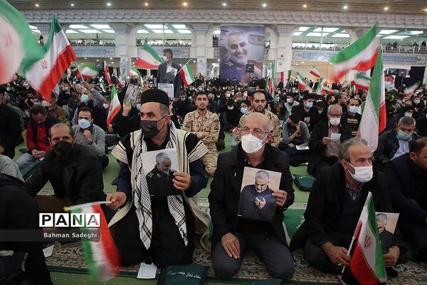 مراسم دومین سالگرد شهادت سردار سلیمانی در مصلی تهران