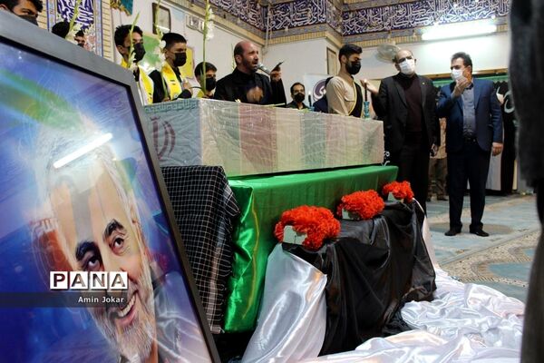 مراسم بزرگداشت دومین سالگرد شهادت سردار سلیمانی در اداره‌کل آموزش و پرورش فارس