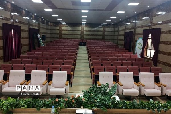 فضای زمستانی اردوگاه شهید آیت اله دستغیب در شیراز