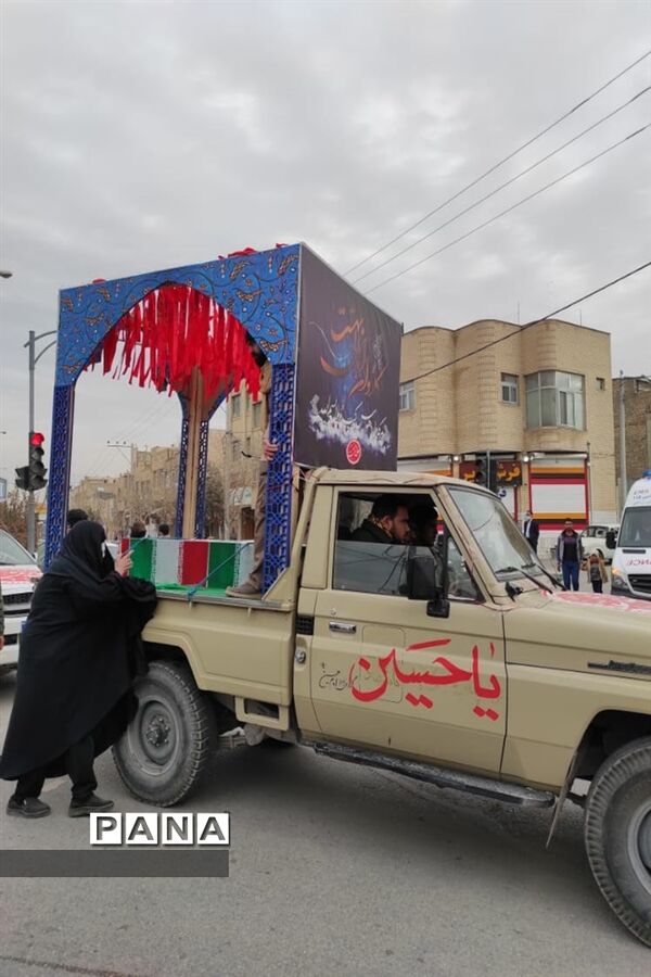مراسم تشییع پیکر شهدا در شهر ابریشم