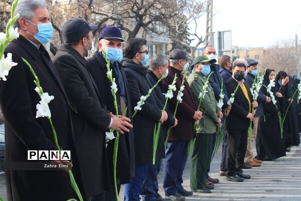 استقبال از پیکرهای مطهر سه شهید گمنام در تبریز