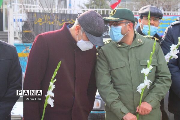 استقبال از پیکرهای مطهر سه شهید گمنام در تبریز