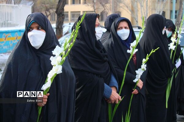 استقبال از پیکرهای مطهر سه شهید گمنام در تبریز