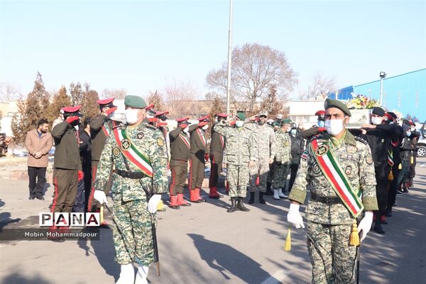 مراسم استقبال از پیکرهای مطهر۳ شهید گمنام در تبریز