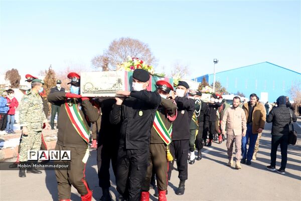 مراسم استقبال از پیکرهای مطهر۳ شهید گمنام در تبریز