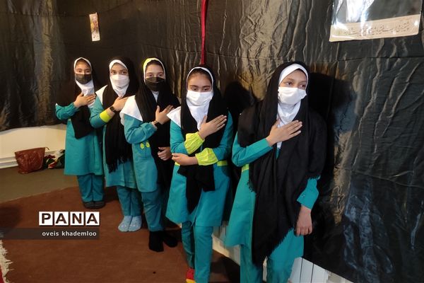 مراسم فاطمیه و شهادت سردار سلیمانی در دبستان شهیدان حجازی گلوگاه