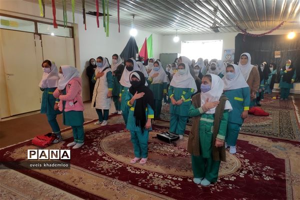 مراسم فاطمیه و شهادت سردار سلیمانی در دبستان شهیدان حجازی گلوگاه