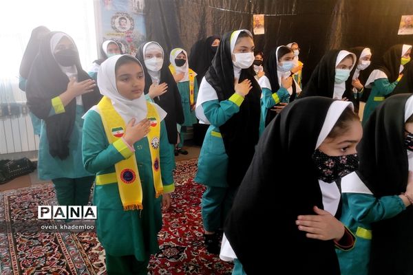 مراسم فاطمیه و شهادت سردار سلیمانی در دبستان شهیدان حجازی گلوگاه