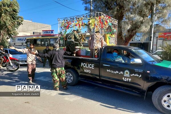 نخستین روز از میهمانی شهدای گمنام در مدارس زاهدان