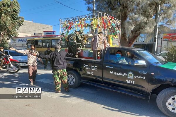 نخستین روز از میهمانی شهدای گمنام در مدارس زاهدان