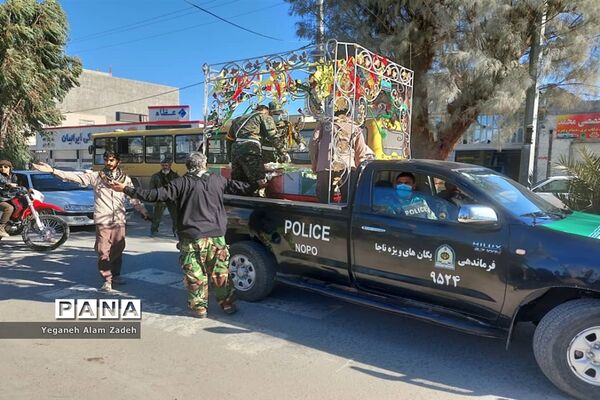 نخستین روز از میهمانی شهدای گمنام در مدارس زاهدان