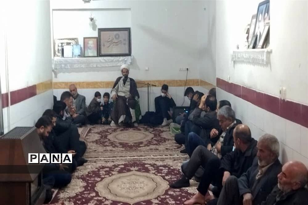 عزاداری هیات دانش‌آموزی مهرآباد ابرکوه به مناسبت ایام فاطمیه