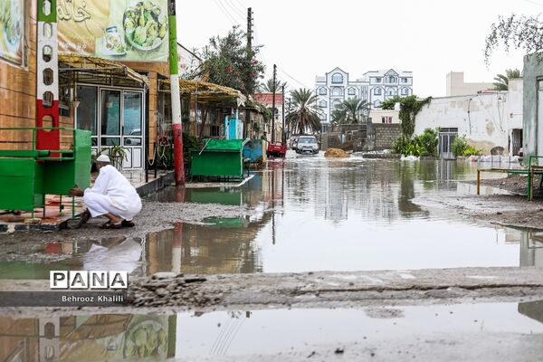 سیل در شهر کنارک استان سیستان و بلوچستان