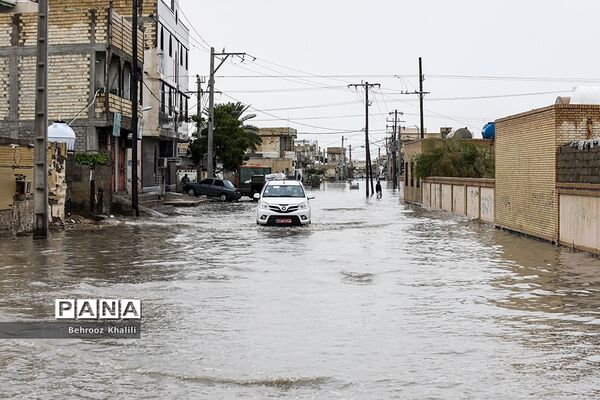 سیل در شهر کنارک استان سیستان و بلوچستان