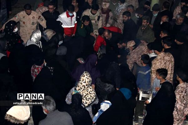مراسم وداع با شهدای گمنام در روستای تیله نو گلوگاه