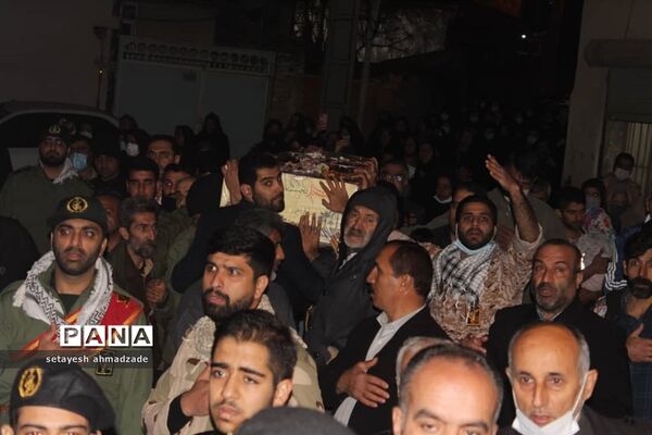 مراسم وداع با شهدای گمنام در روستای تیله نو گلوگاه