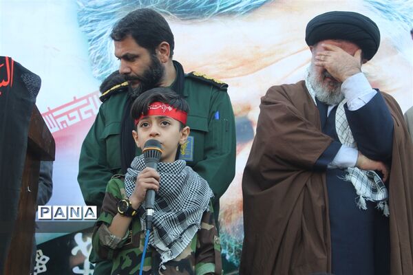 مراسم وداع با شهدای گمنام در شهرستان گلوگاه