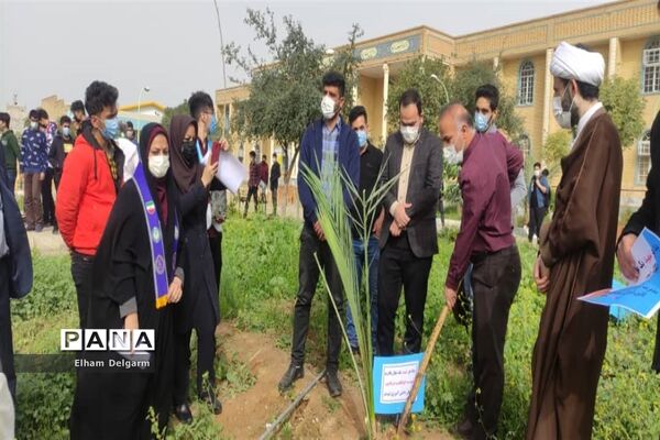آیین درختکاری در مدارس شوشتر