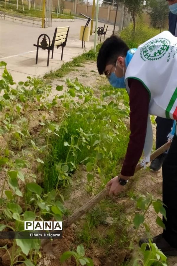 آیین درختکاری در مدارس شوشتر