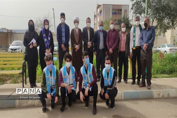 آیین درختکاری در مدارس شوشتر