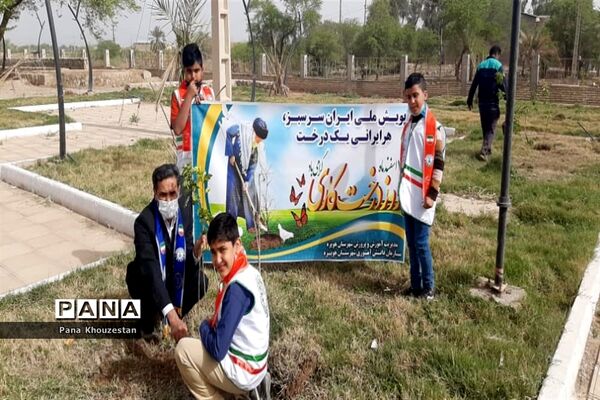 آیین گرامیداشت روز درختکاری و هفته منابع طبیعی در خوزستان