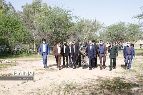 مراسم روز درختکاری در اردوگاه تربیتی امام خمینی (ره)  استان بوشهر چاهکوتا برگزار شد