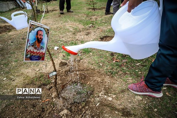 آیین روز درختکاری در اردوگاه شهید چمران تهران