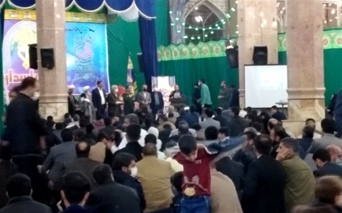 قدردانی از پاسداران سپاه قم در مسجد مقدس جمکران