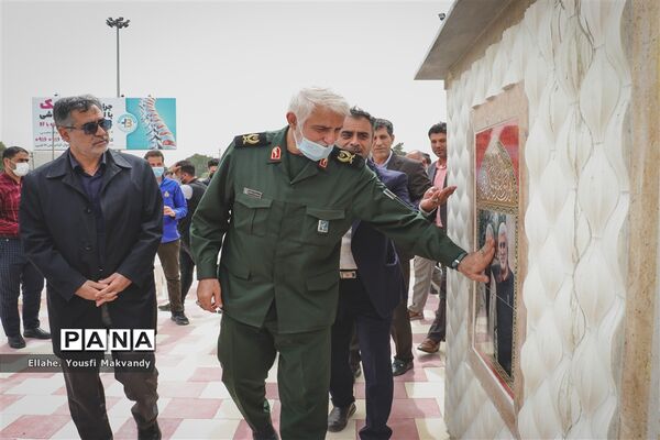 رونمایی از تندیس شهید سپهبد حاج قاسم سلیمانی در شهرستان امیدیه