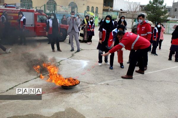 مانور آموزش مخاطرات چهارشنبه‌سوری، دبیرستان دخترانه تیزهوشان یاسوج