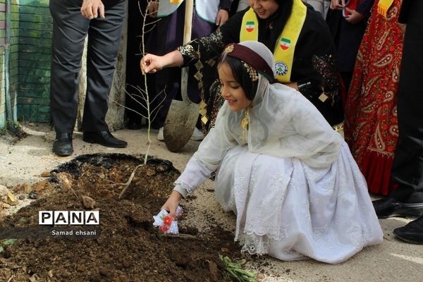 کاشت نهال به مناسبت هفته درختکاری توسط دانش‌آموزان پیشتاز کهگیلویه و بویراحمد