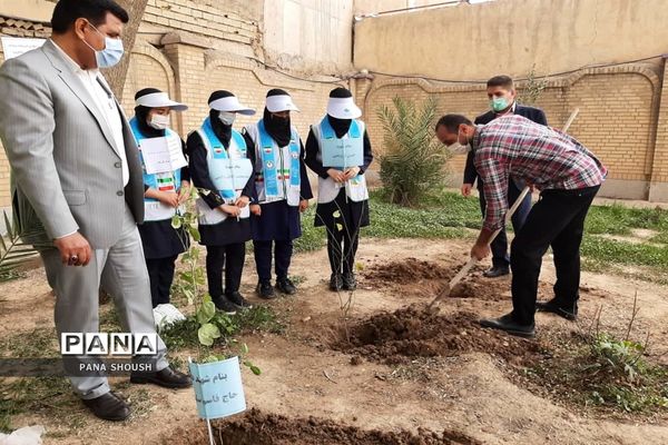 آیین هفته درختکاری در شهرستان شوش